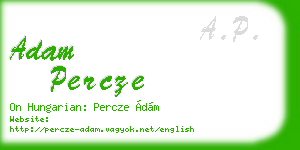 adam percze business card